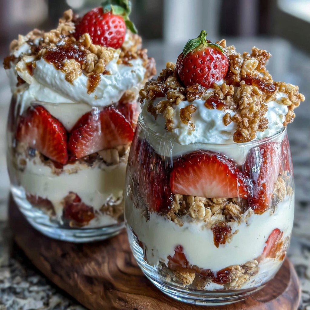 Decadent Strawberry Trifle Parfaits