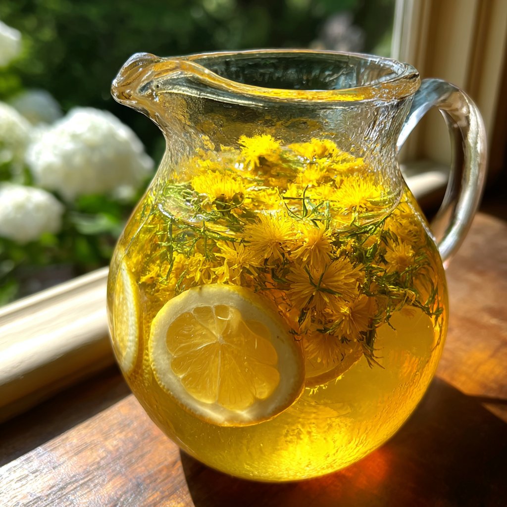 Zesty Dandelion Lemon Brew