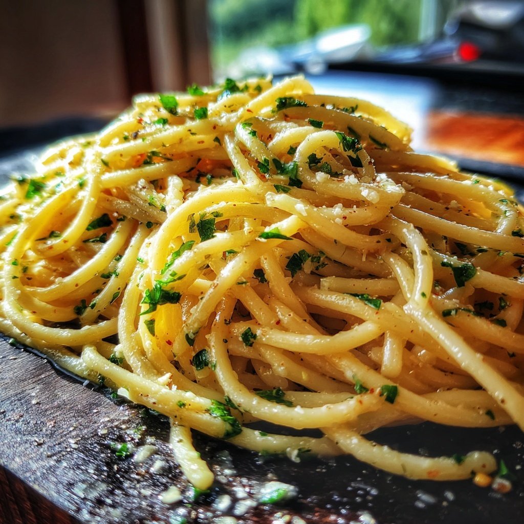 Quick Garlic Butter Pasta