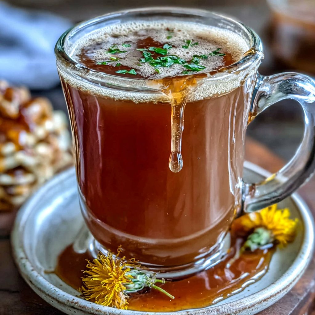 Dandelion Tea with Honey